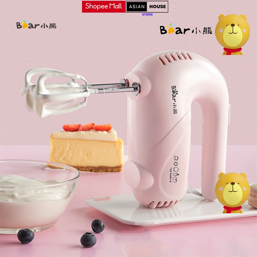 Máy Đánh Trứng Cầm Tay Bear DDQ-A01G1 Đánh Kem Tạo Bọt Cà Phê Công Suất 125W Bảo Hàng 12 Tháng