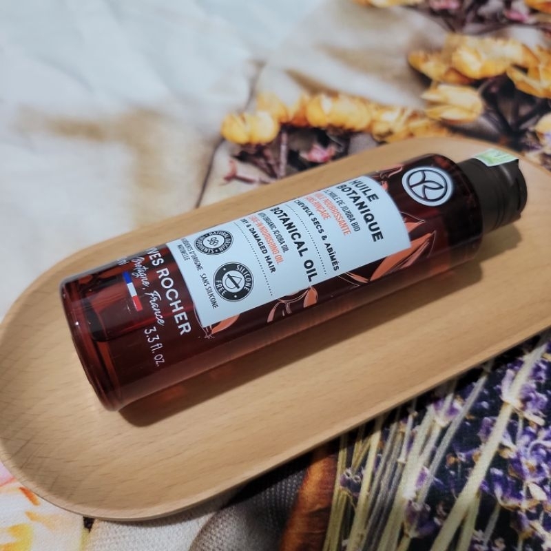 Dầu dưỡng phục hồi tóc hư tổn của Yves Rocher Pháp chai 100ml