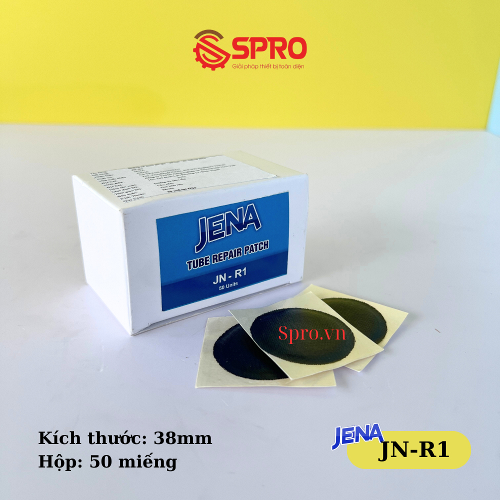 Miếng vá vỏ xe, miếng vá lốp xe Jena JN-R1 - 38mm - 50 miếng/ Hộp
