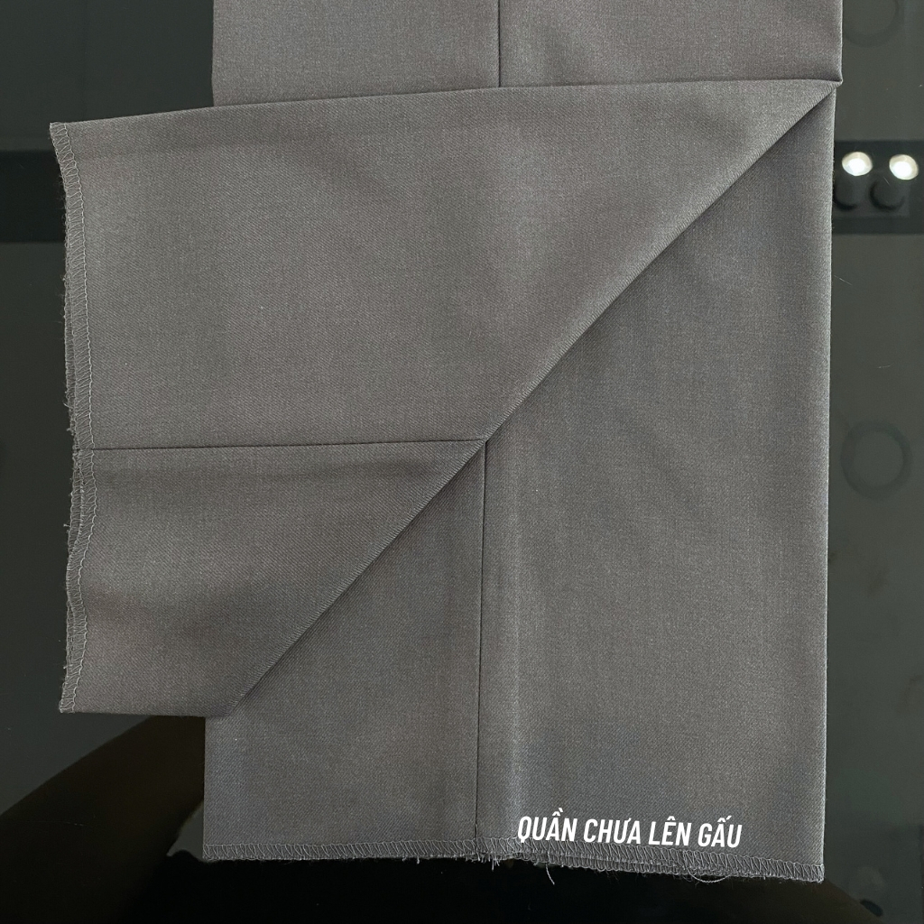 Quần âu tây nam công sở cao cấp OWEN QRT231729 dáng regular fit màu xám trơn vải polyester mềm mát