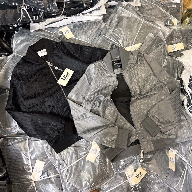 Áo Khoác Bomber Dior Vân New - Áo khoác vân dệt kèm video