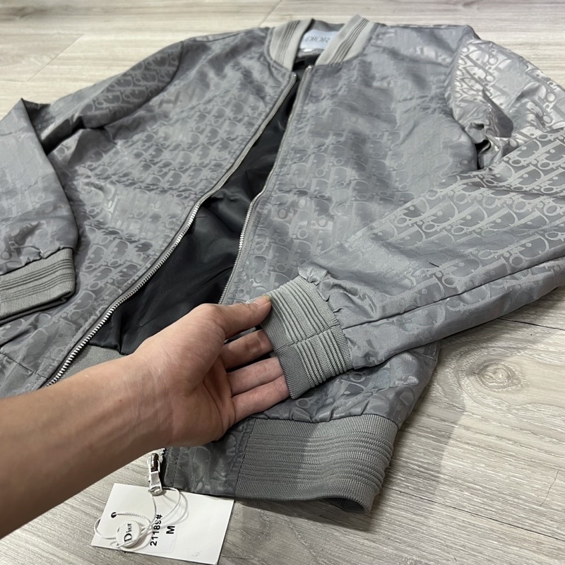 Áo Khoác Bomber Dior Vân New - Áo khoác vân dệt kèm video