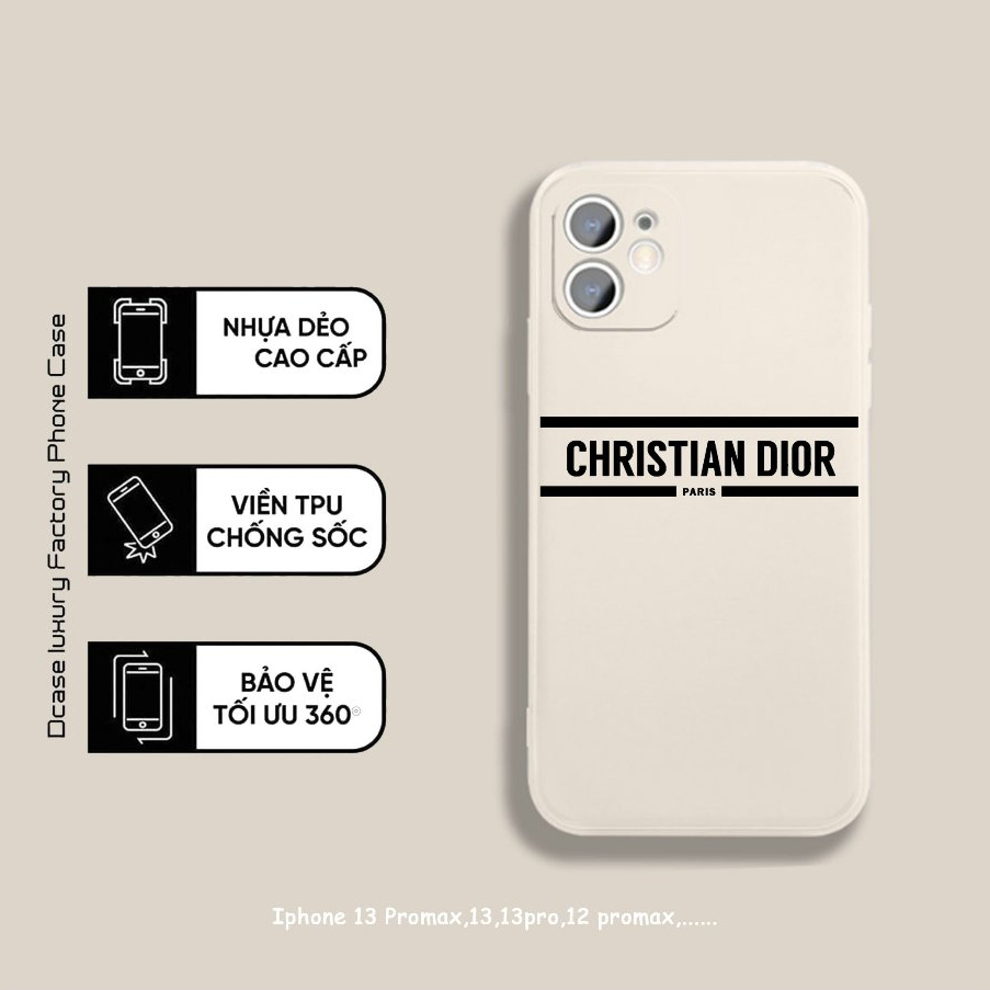 Ốp lưng viền vuông Dior Paris iphone 15prm,15pro,15,14prm,14plus,14pro,14,13prm,13pro,13,12prm,12pro,12,11prm,,...