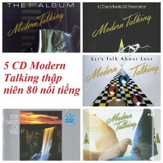 Bộ 5 cd modern talking thập niên 80 nổi tiếng - cd nhạc quốc tế chất lượng cao - phôi phono verbatim bìa màu