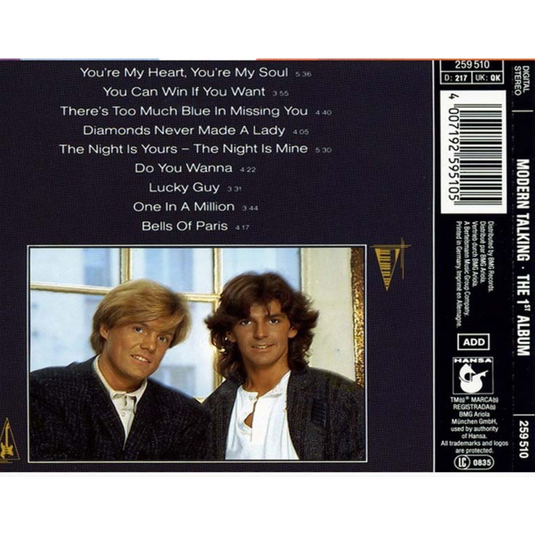 Bộ 3 CD MODERN TALKING Nổi Tiếng thập niên 80 - CD nhạc ngoại nhạc quốc tế - Phôi Phono Verbatim Bìa màu