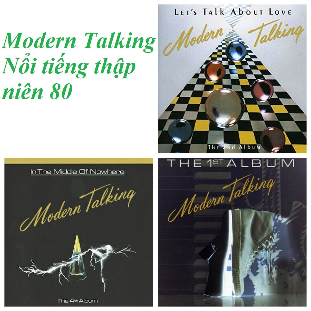 Bộ 3 CD MODERN TALKING Nổi Tiếng thập niên 80 - CD nhạc ngoại nhạc quốc tế - Phôi Phono Verbatim Bìa màu