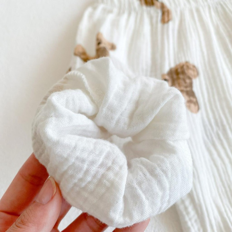 Quần Dài Hàn Quốc 100% Vải Xô Muslin Cho Bé Trai Bé Gái Trang Xô Kids