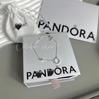  Lắc tay bạc nữ Octoberr jewelry - Lắc tay huyền thoại biển xanh   Fullbox   