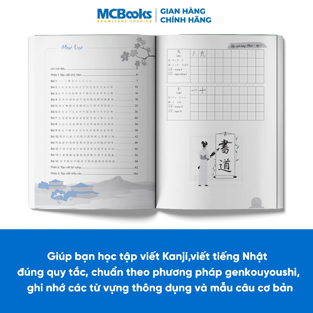 Sách - Tập viết tiếng Nhật tập 1