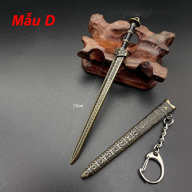 Móc Khóa Kiếm 12cm - Mô Hình Sưu Tầm và Trưng Bày - Chất Liệu Kim Loại Thiết Kế Tinh Xảo và Đẹp Mắt