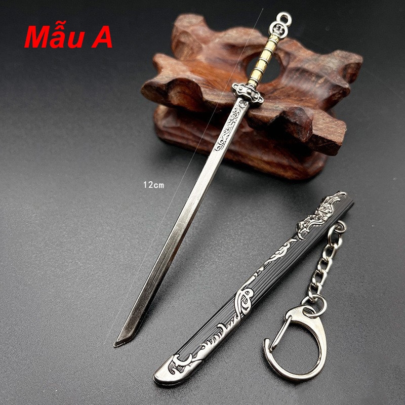 Móc Khóa Kiếm 12cm - Mô Hình Sưu Tầm và Trưng Bày - Chất Liệu Kim Loại Thiết Kế Tinh Xảo và Đẹp Mắt