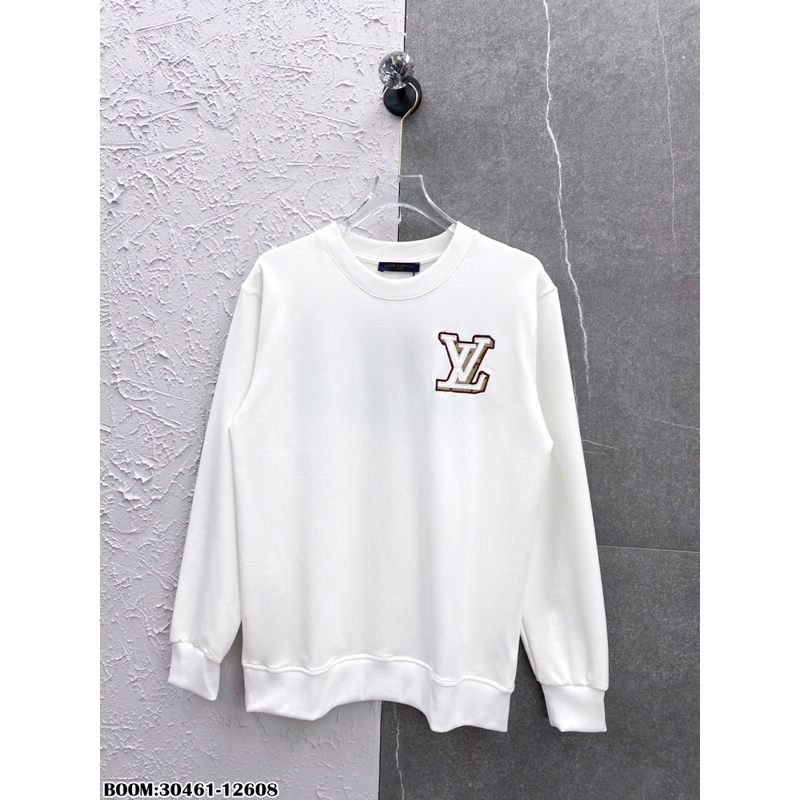Áo nỉ thu đông nam nữ Lv thêu chữ cực gắt. ảnh thật_30461