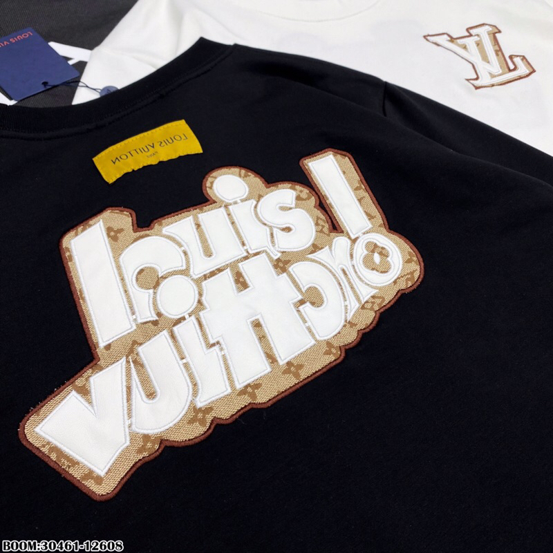 Áo nỉ thu đông nam nữ Lv thêu chữ cực gắt. ảnh thật_30461