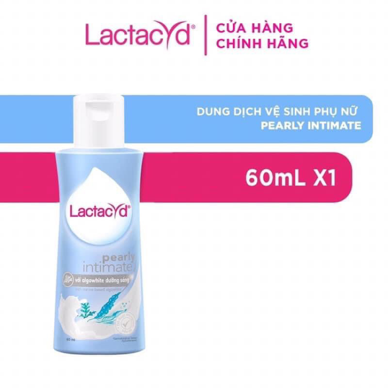 Dung dịch vệ sinh phụ nữ Lactacyd Extra Nourish Dưỡng Ẩm và Căng Mịn 60ml [Hàng mẫu]