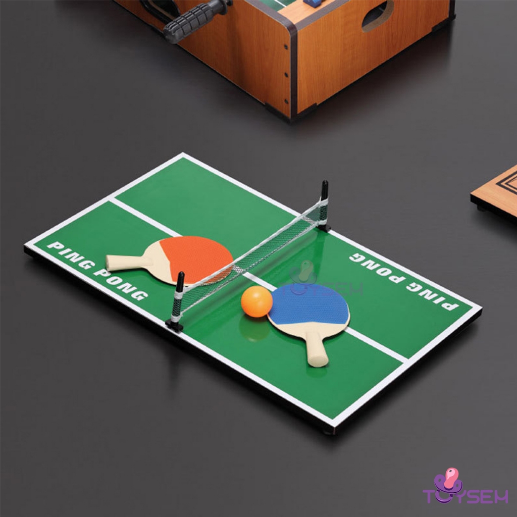 Bóng bàn gỗ mini cho bé vui chơi kèm bóng và tay vợt từ 6 tuổi - Quà tặng sinh nhật