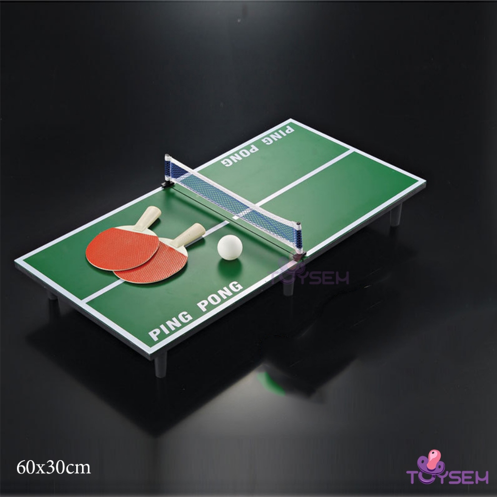 Bóng bàn gỗ mini cho bé vui chơi kèm bóng và tay vợt từ 6 tuổi - Quà tặng sinh nhật