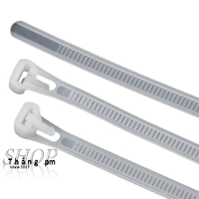 Dây rút tháo mở được dày 8mm dài 20cm 30cm 40cm 50cm Trắng/đen/đỏ/vàng/xanh lá/xanh dương, dây rút thường 8_20_35_50cm