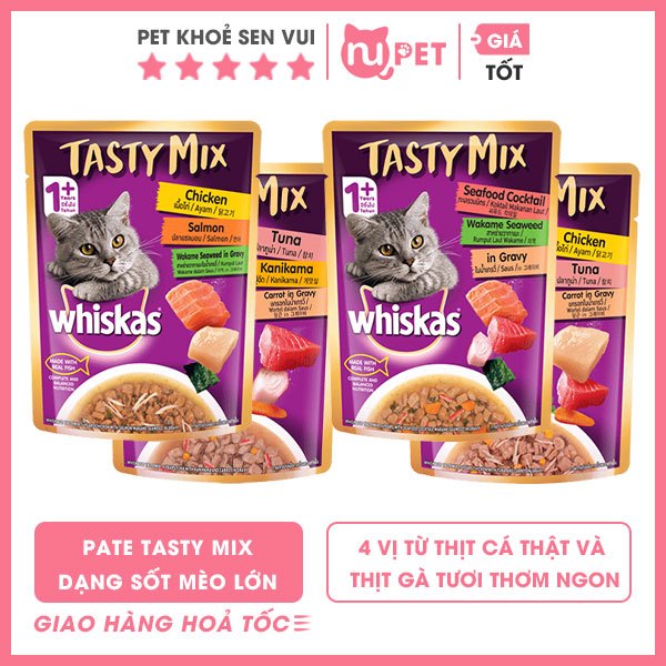 Pate whiskas cho mèo trưởng thành Adult 80 g