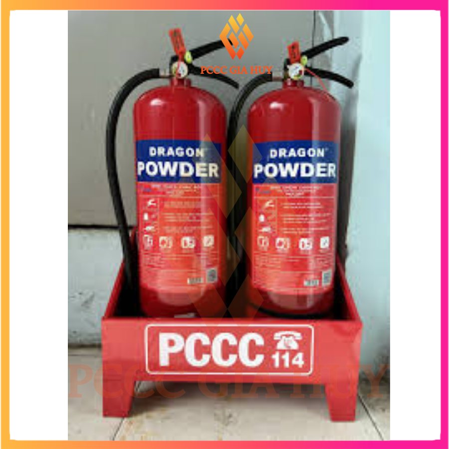 Bình Chữa Cháy, bình cứu hoả có tem kiểm định  bột ABC 4kg, chính hãng DRAGON