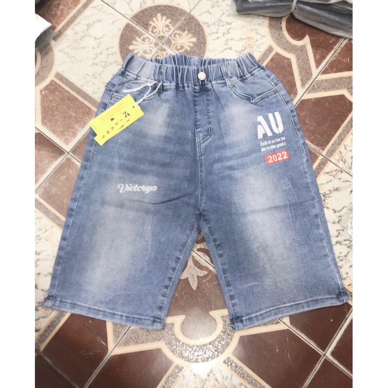 Quần jean lửng bé trai cao cấp 30-50kg Quần jean quảng châu bé trai