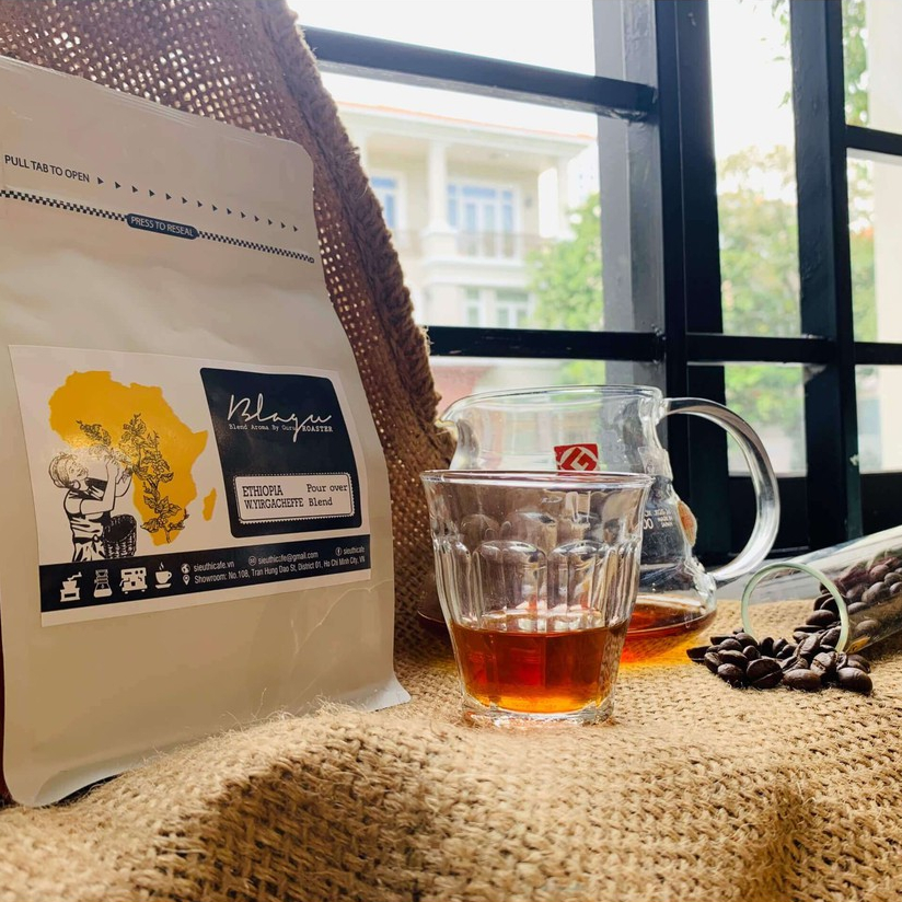 Cà phê Blagu hạt đã rang, Ethiopia W. Yirgacheffe | Dòng Cà Phê Đặc Sản | 100% Arabica - Heirloom | Light Medium 250g