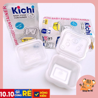 (Ảnh thật tự chụp) Khay trữ đông đồ ăn dặm,bảo quản thức ăn cho bé Kichilachi 50-150ml Shopbeho
