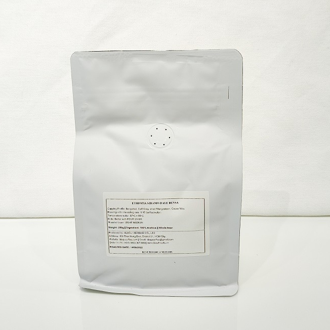 Cà phê Blagu hạt đã rang, Ethiopia Sidamo G4 | Dòng Cà Phê Cao Cấp | 100% Arabica - Heirloom | Medium 250g