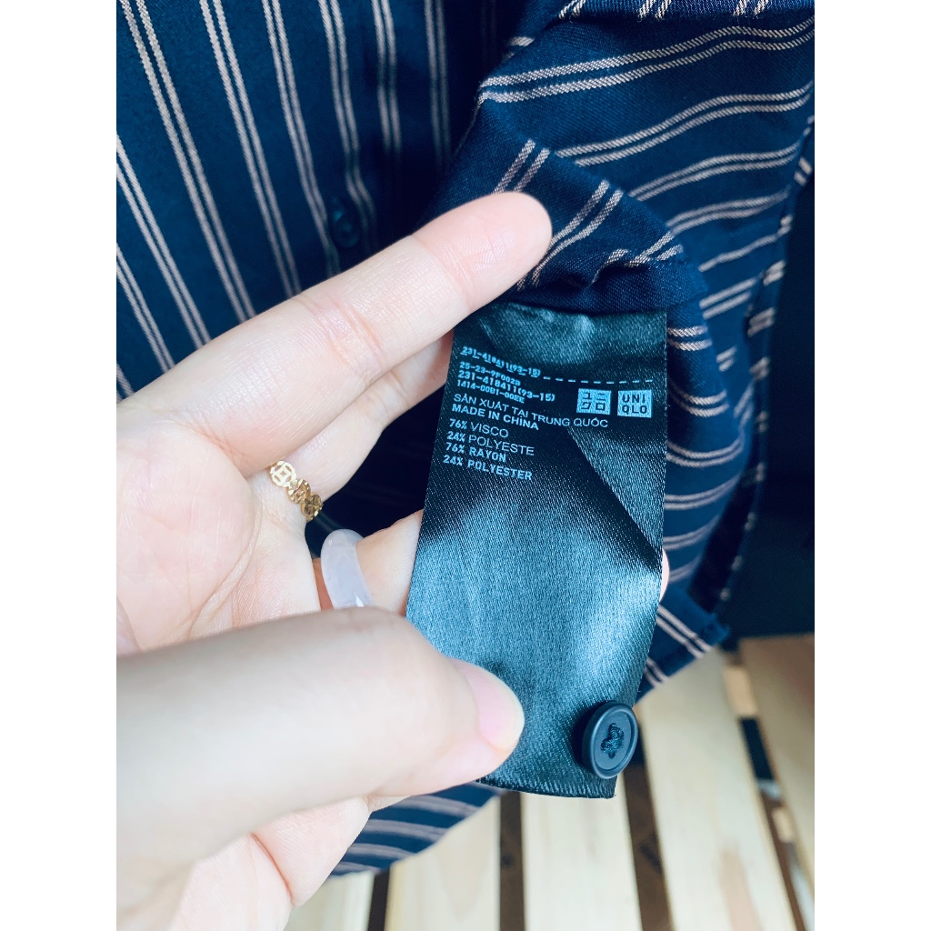 Áo sơmi sọc tay dài UNIQ.LO
