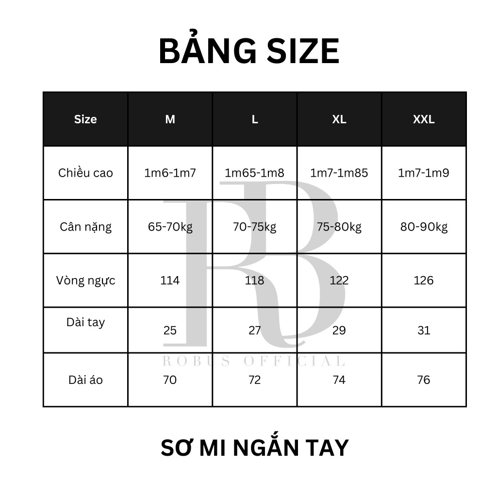 Áo sơ mi ngắn tay cuban Robus chất đủi nhăn Curban shirt