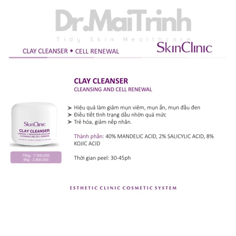 Peel da Skinclinic Clay Cleanser