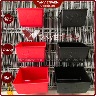 Máng ăn cho gà, chim, thú cưng bằng nhựa