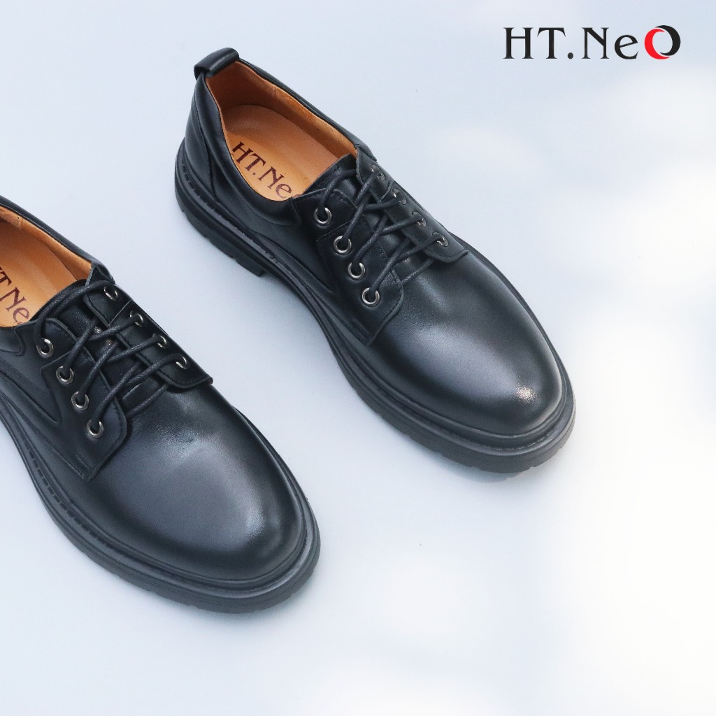 Giày đốc nam - Giày boot nam cổ thấp HT.NEO Da Cao Cấp ,Đế Cao 3,5cm ,Thiết kế Basic ,Kiểu Dáng Trẻ Trung ,Năng Động