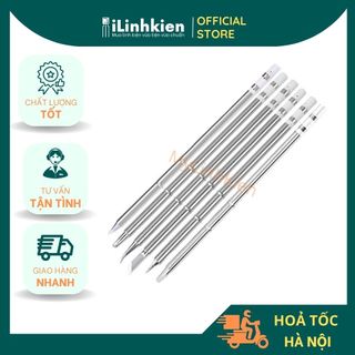 Mũi hàn T12 cong, dao, nhọn cao cấp chuyên dụng mũi hàn máy hàn loại xịn.