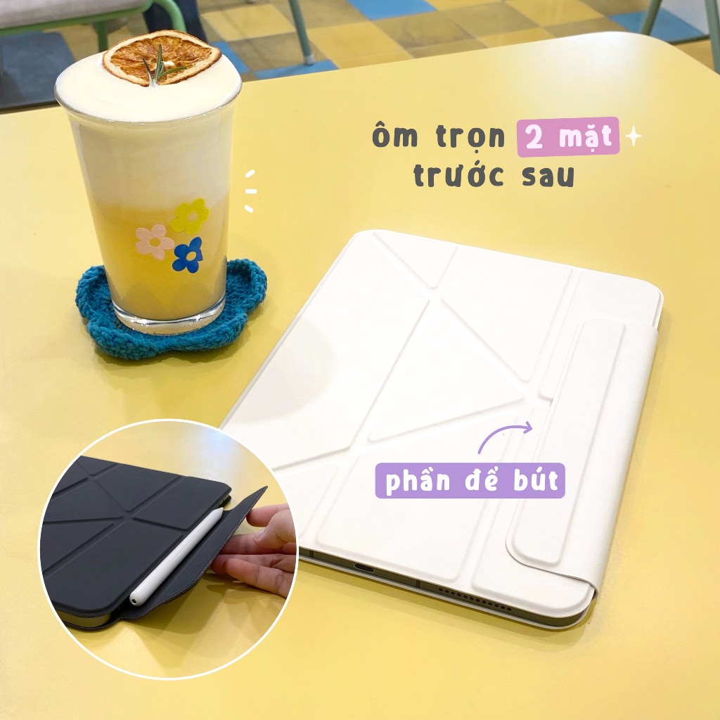 Cover Bao Da Nam Châm Cho Máy Tính Bảng Siêu Mỏng Siêu Nhẹ