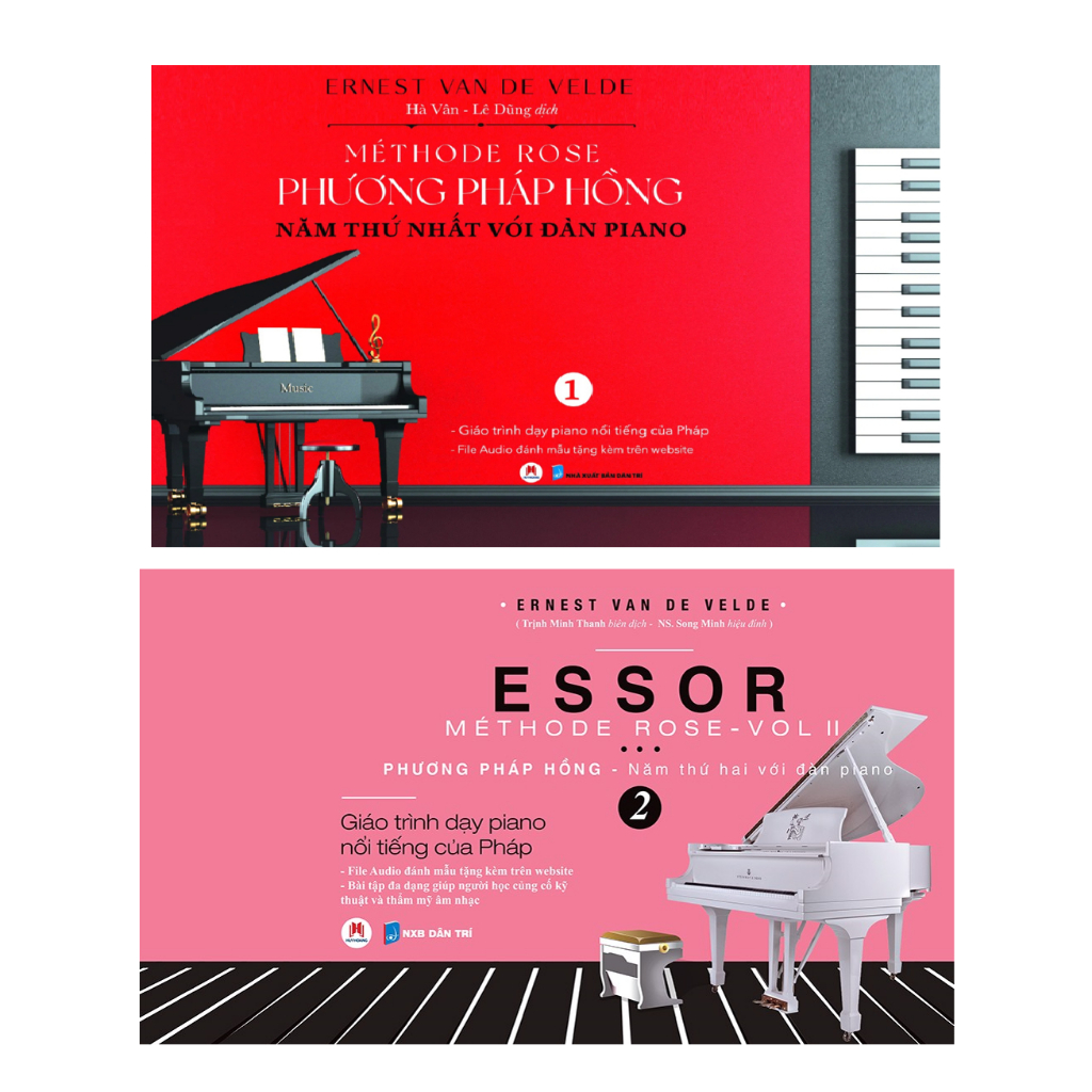 Sách - Combo Phương pháp hồng năm thứ nhất và năm thư 2 với đàn Piano