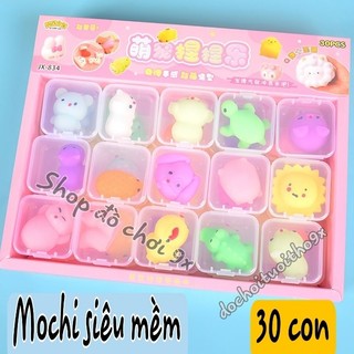 Có hộp đựng 30 con mochi thú dẻo siêu mềm