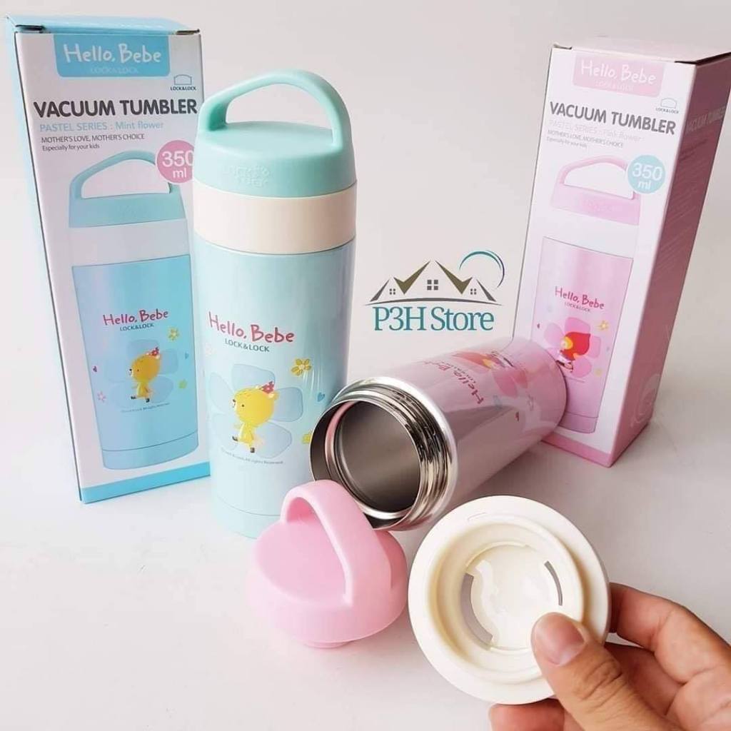 Bình giữ nhiệt 350ml Lock&Lock HELLO BEBE PASTEL FLOWER HBB320