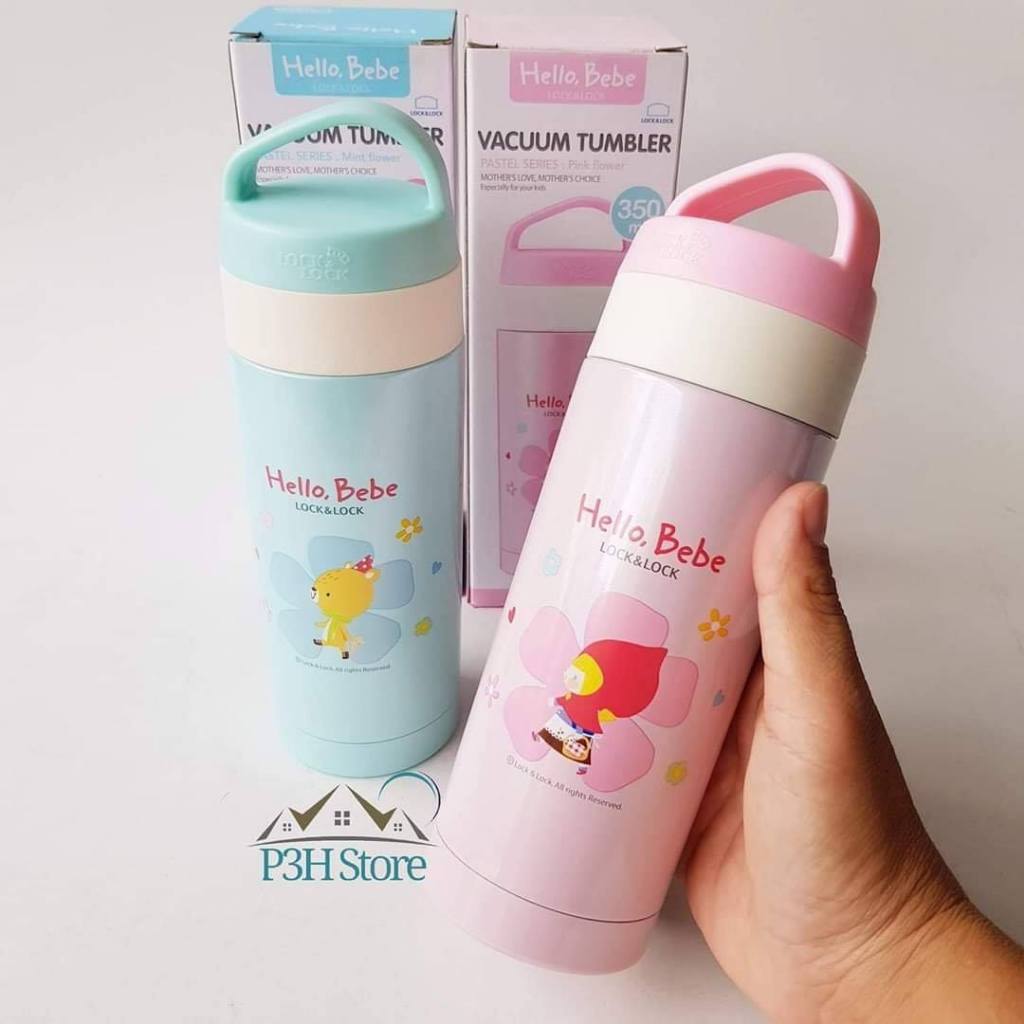 Bình giữ nhiệt 350ml Lock&Lock HELLO BEBE PASTEL FLOWER HBB320
