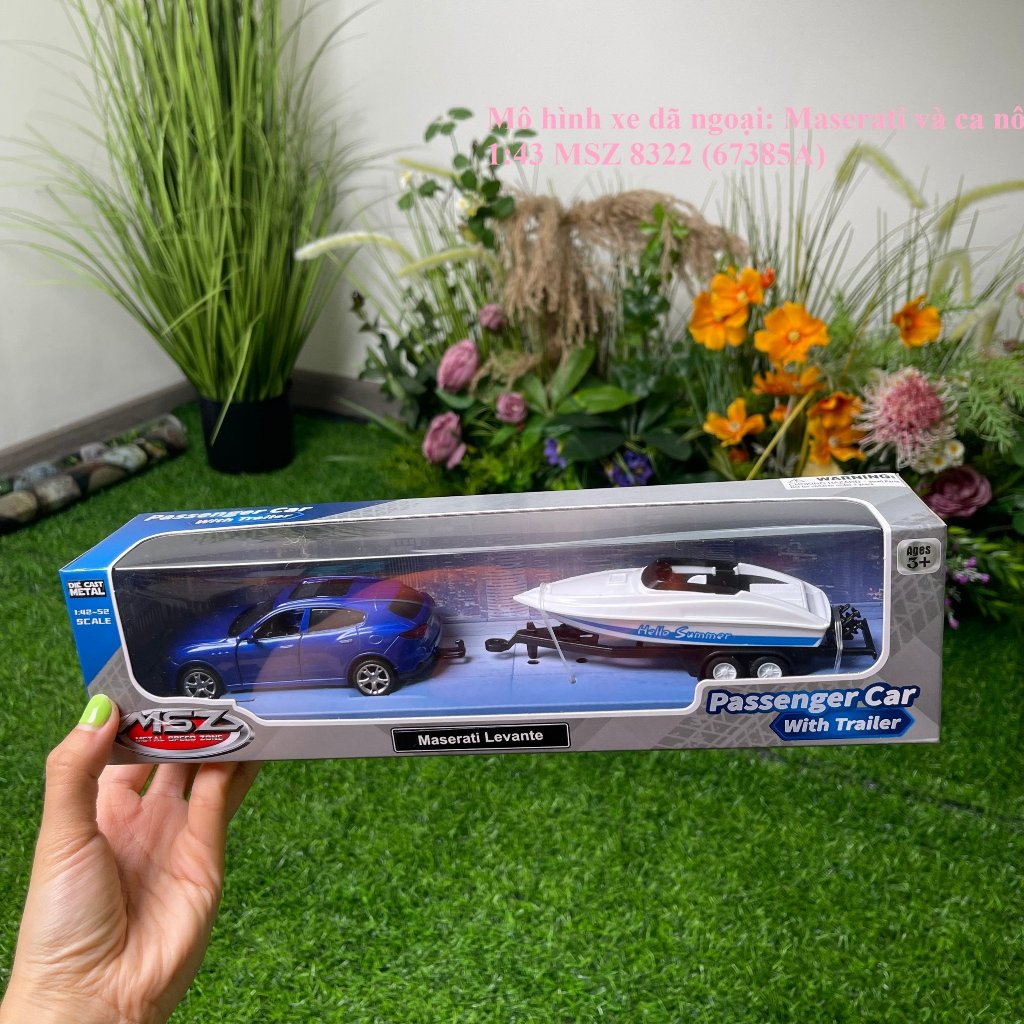 Mô hình xe dã ngoại: Maserati và ca nô 1:43 MSZ 8322 (67385A)
