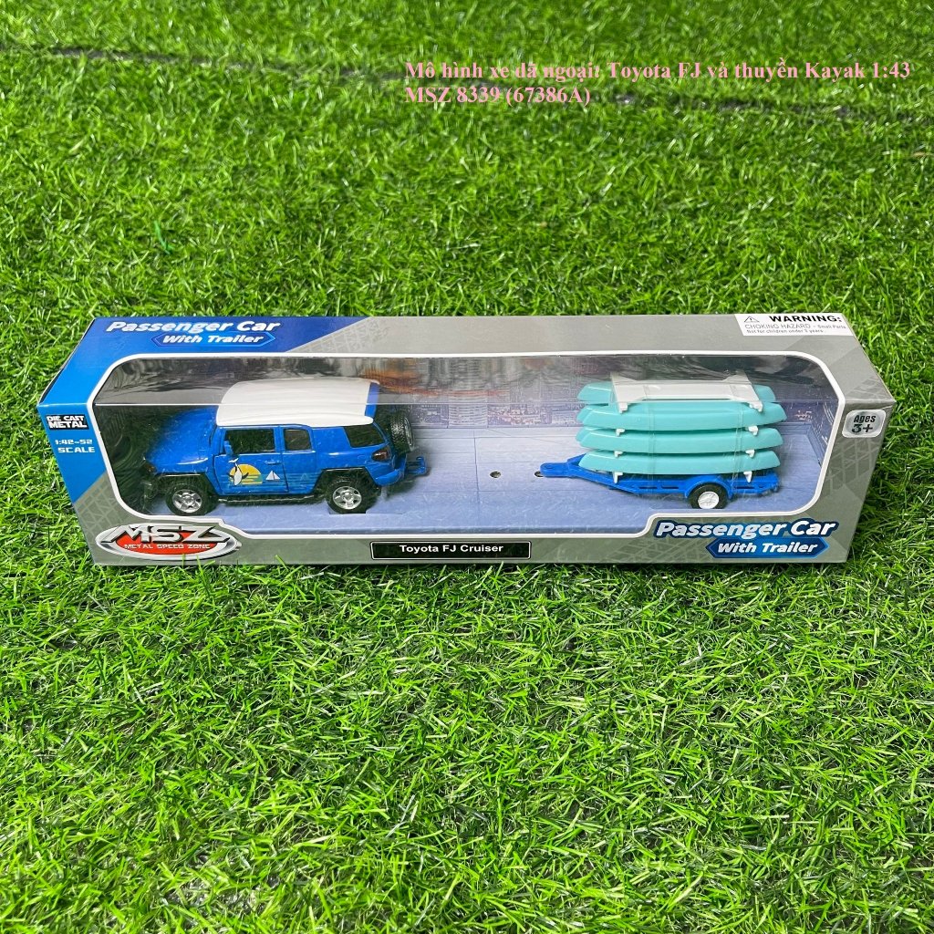 Mô hình xe dã ngoại: Toyota FJ và thuyền Kayak 1:43 MSZ 8339 (67386A)
