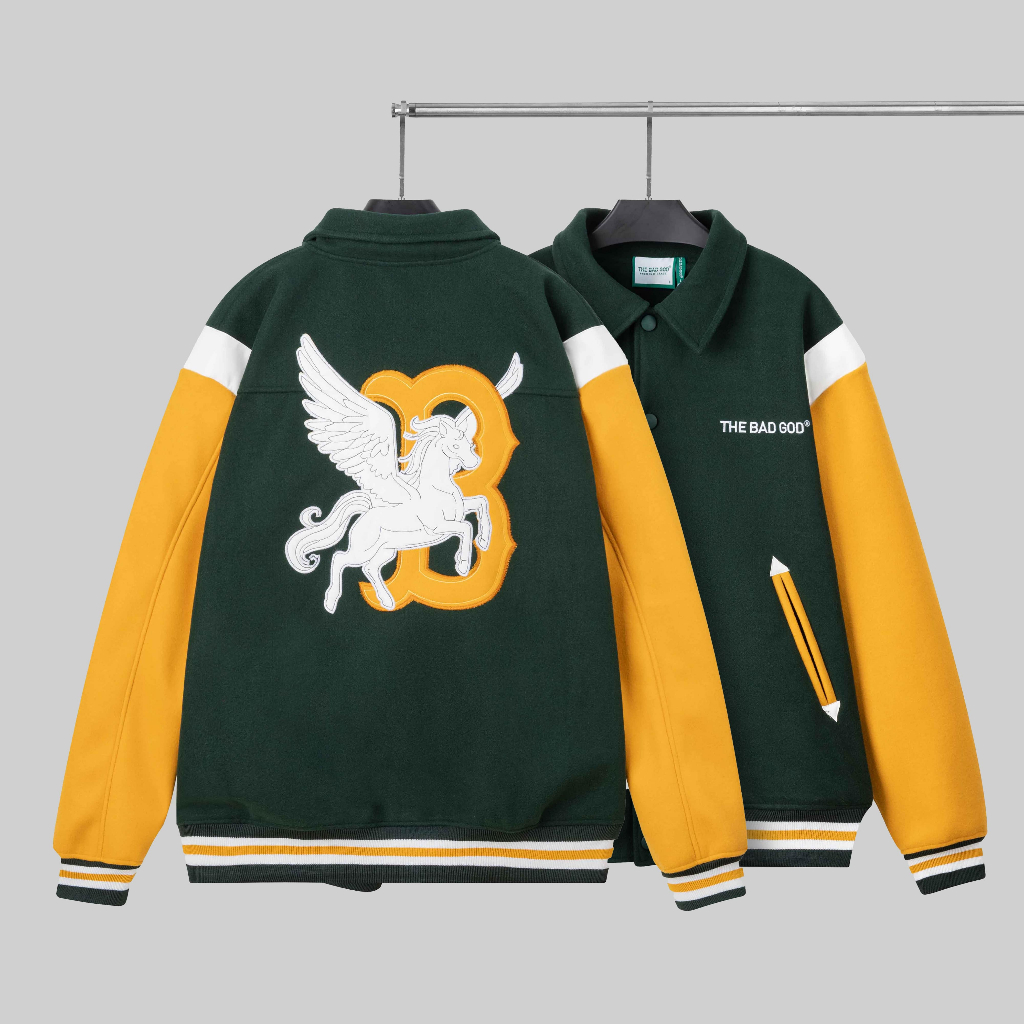 Áo khoác bomber varsity jacket The Bad God Urban Retro