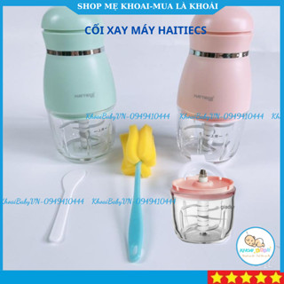 Phụ kiện máy xay Hattiecs cầm tay đa năng Cối thuỷ tinh thay thế- Dao 6 lưỡi - Nắp đậy -KHOAIBABY