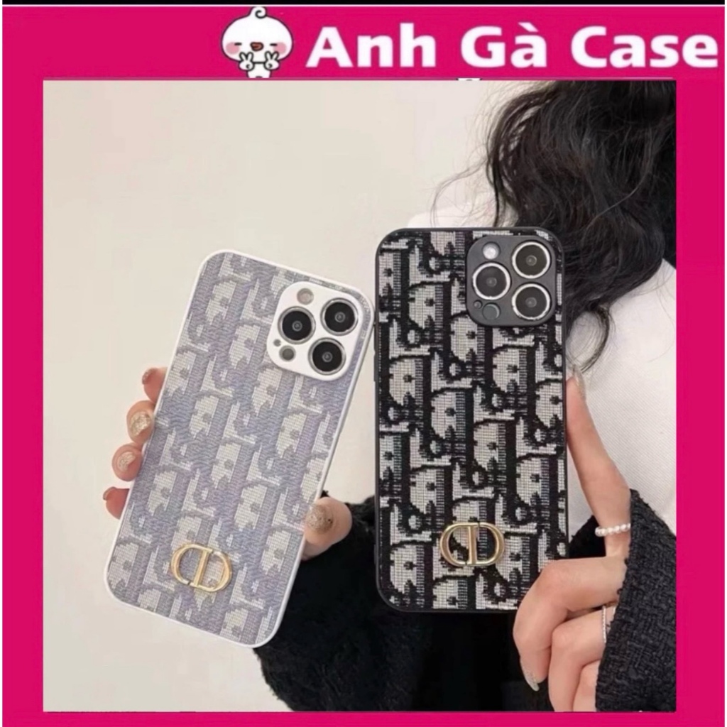 Ốp lưng iphone CIDO VẢI FULL 4 CẠNH GẮN LOGO CD 7plus/8plus/x/xs/xs max/11/11 pro/11prm/12prm/13prm/14prm,Anh gà case