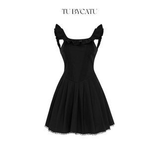 Tubycatu | đầm 2 dây đen vivian black dress