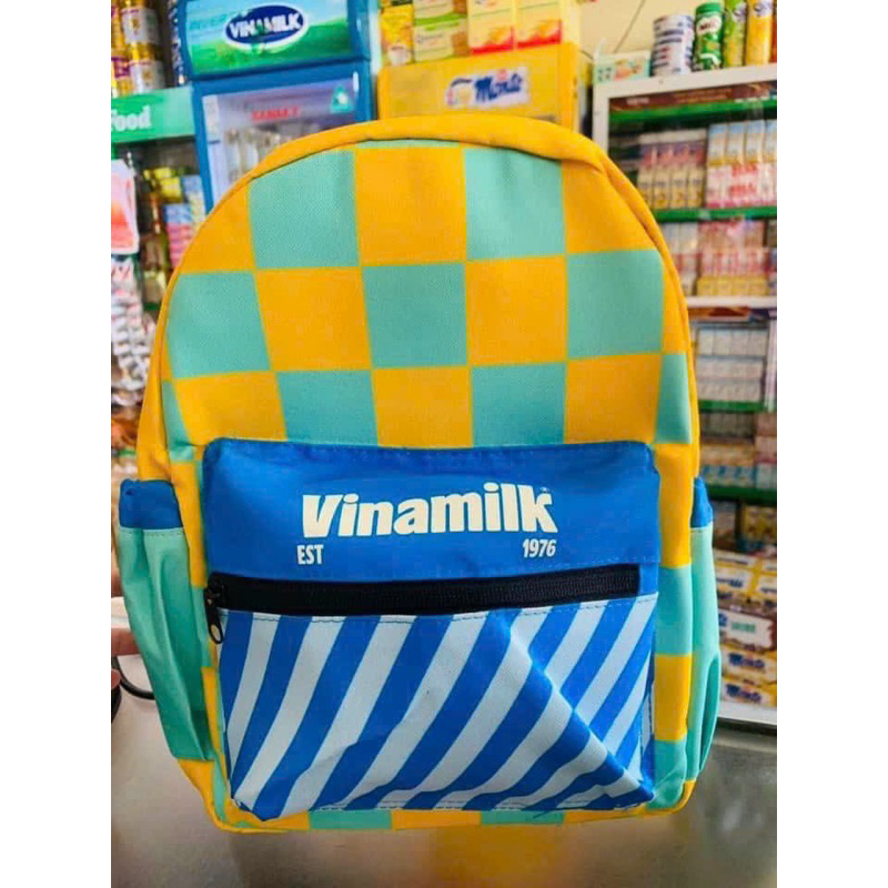 Ba lô đi học Logo mới của Vinamilk- hàng đẹp chắc chắn dày dặn ( mầm non)