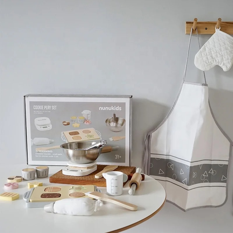 Đồ chơi gỗ - Set làm bánh, làm trà sữa, làm đẹp cho Bé