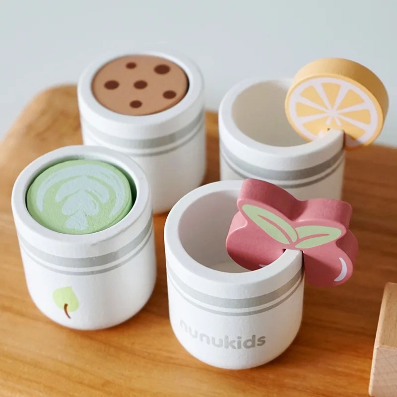 Đồ chơi gỗ - Set làm bánh, làm trà sữa, làm đẹp cho Bé