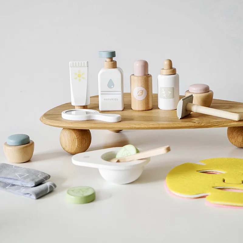 Đồ chơi gỗ - Set làm bánh, làm trà sữa, làm đẹp cho Bé