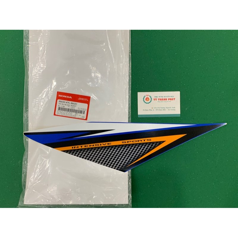 Tem xe Fu X xanh 2010 chính hãng