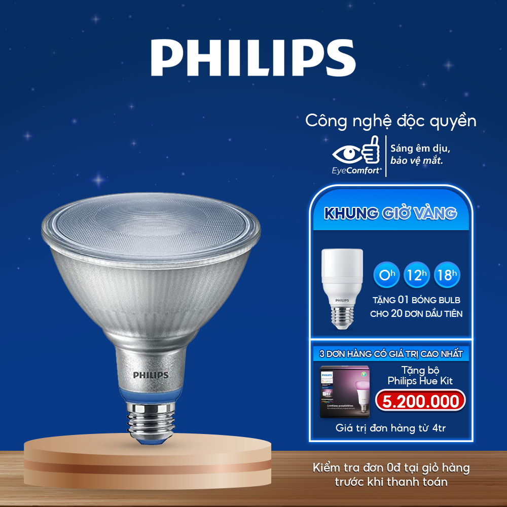 Đèn chiếu cây Philips LED Grow Lamp 16W Par38 E27 950 50D